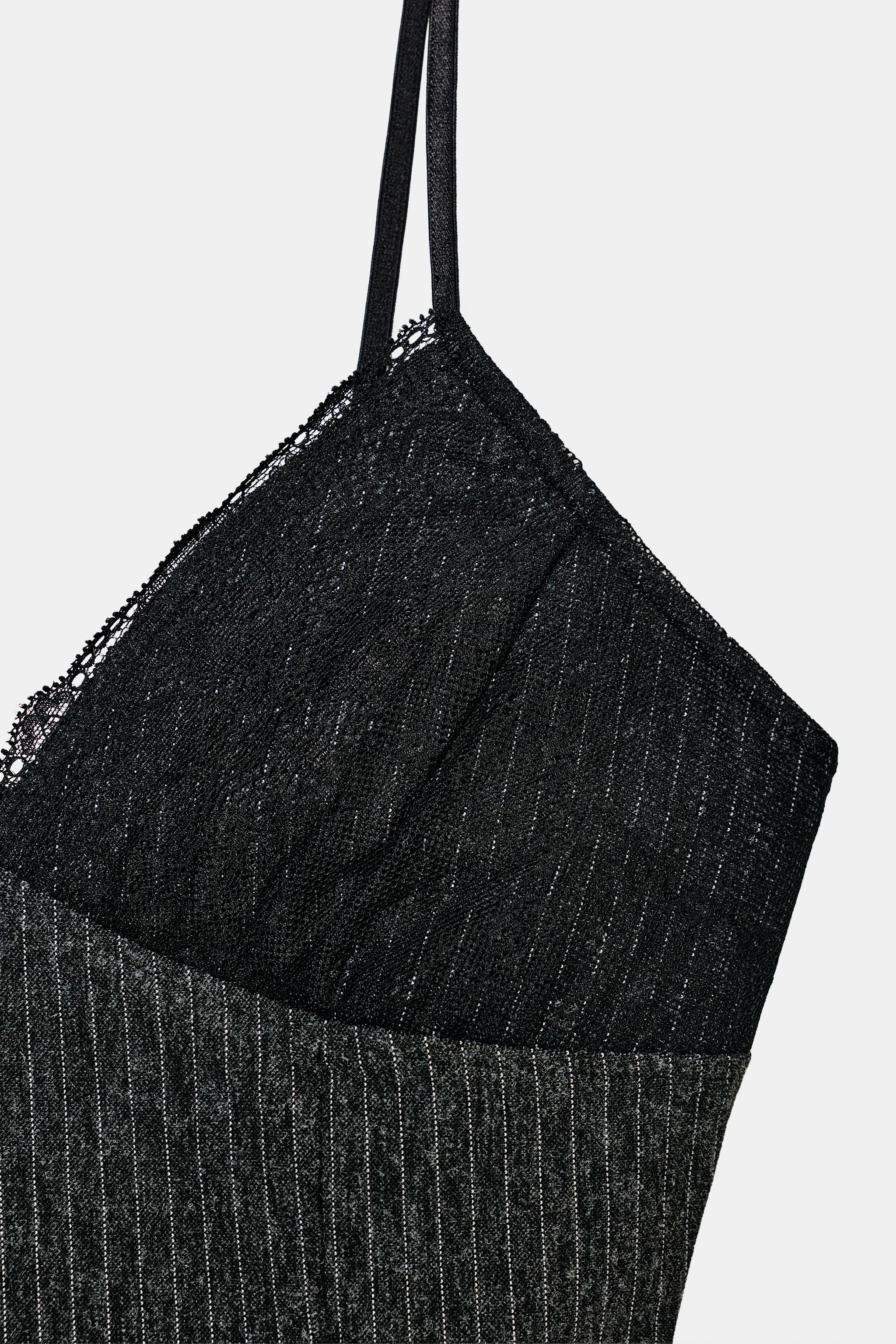 TOP LINGERIE À RAYURES